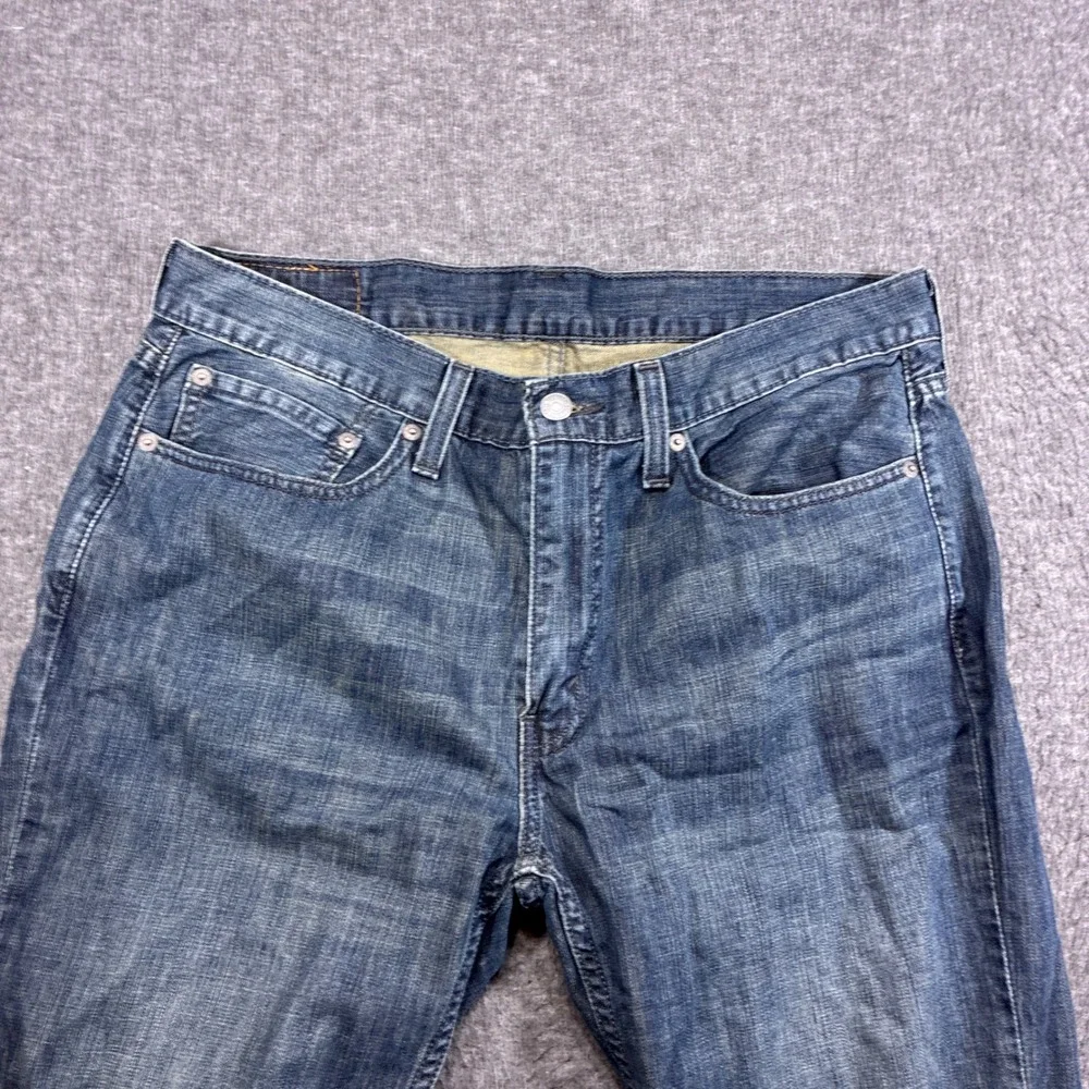 Levi's 514 Straight Fit Jeans Mens 34x34 Blue Denim Classic Five Pocket Western